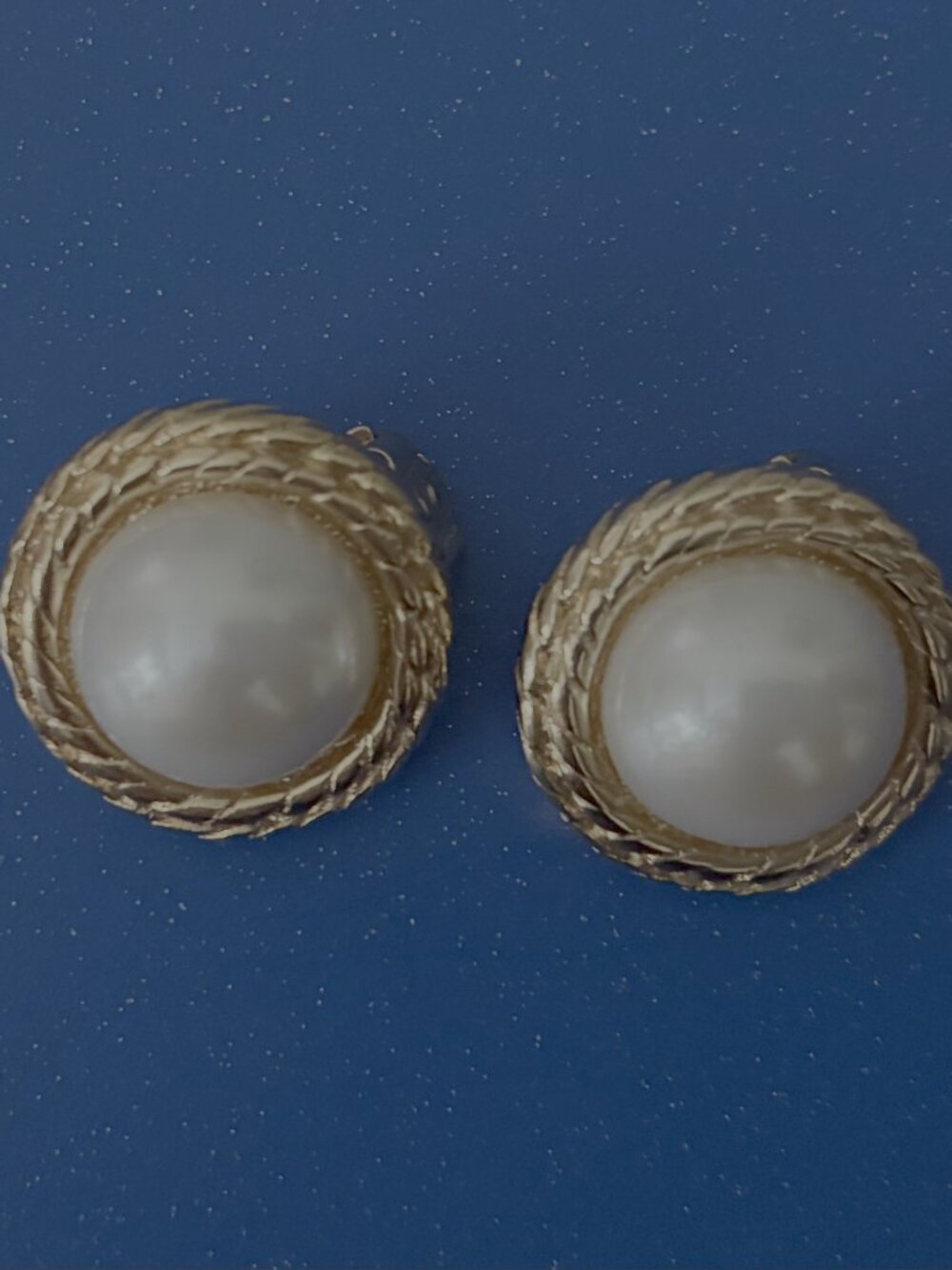Vintage Faux Pearl Clip-On Earrings